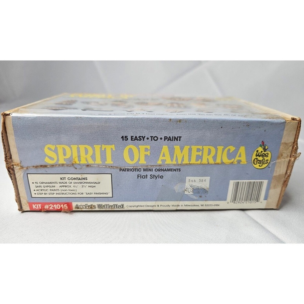 NEW Vintage Wee Crafts Kit 21015, Spirit of America, 15 flat mini ornaments NIB - Picture 3 of 3